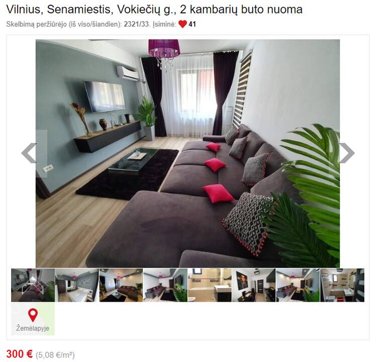 Afera: sukčiai į būsto nuomos skelbimus kelia netgi užsienio šalių viešbučių.
