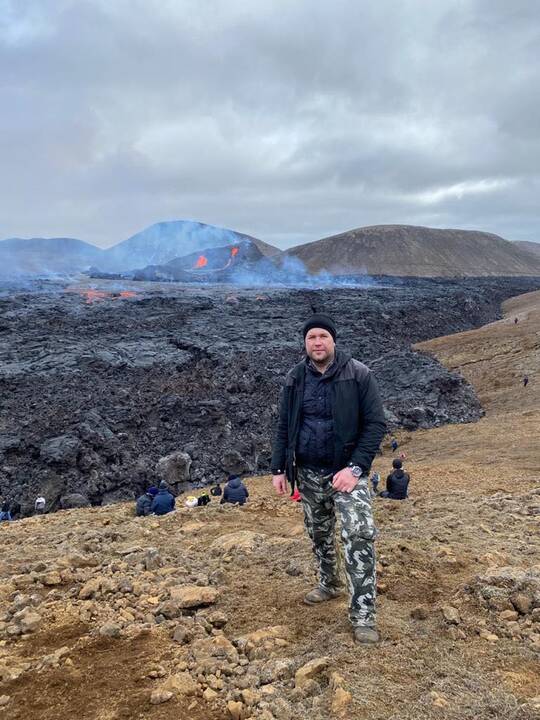 Lietuvis iš arti stebi prabudusį Islandijos ugnikalnį