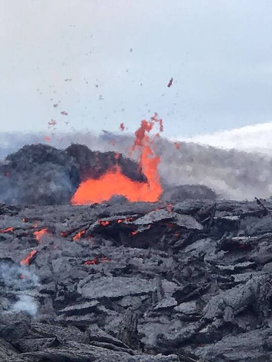 Lietuvis iš arti stebi prabudusį Islandijos ugnikalnį