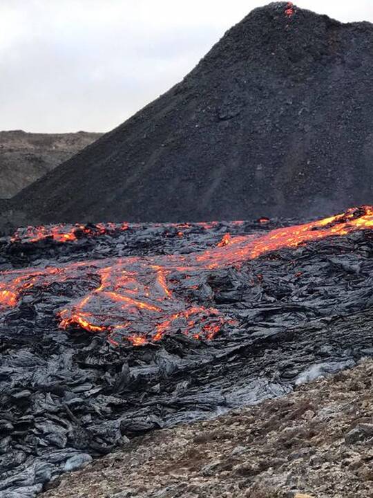 Lietuvis iš arti stebi prabudusį Islandijos ugnikalnį
