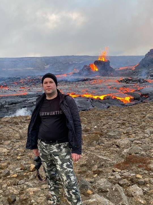 Lietuvis iš arti stebi prabudusį Islandijos ugnikalnį