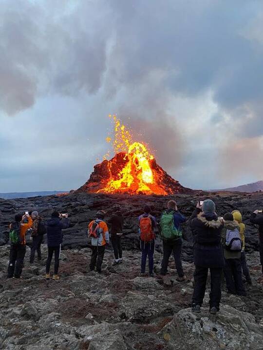 Lietuvis iš arti stebi prabudusį Islandijos ugnikalnį