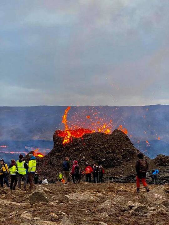 Lietuvis iš arti stebi prabudusį Islandijos ugnikalnį