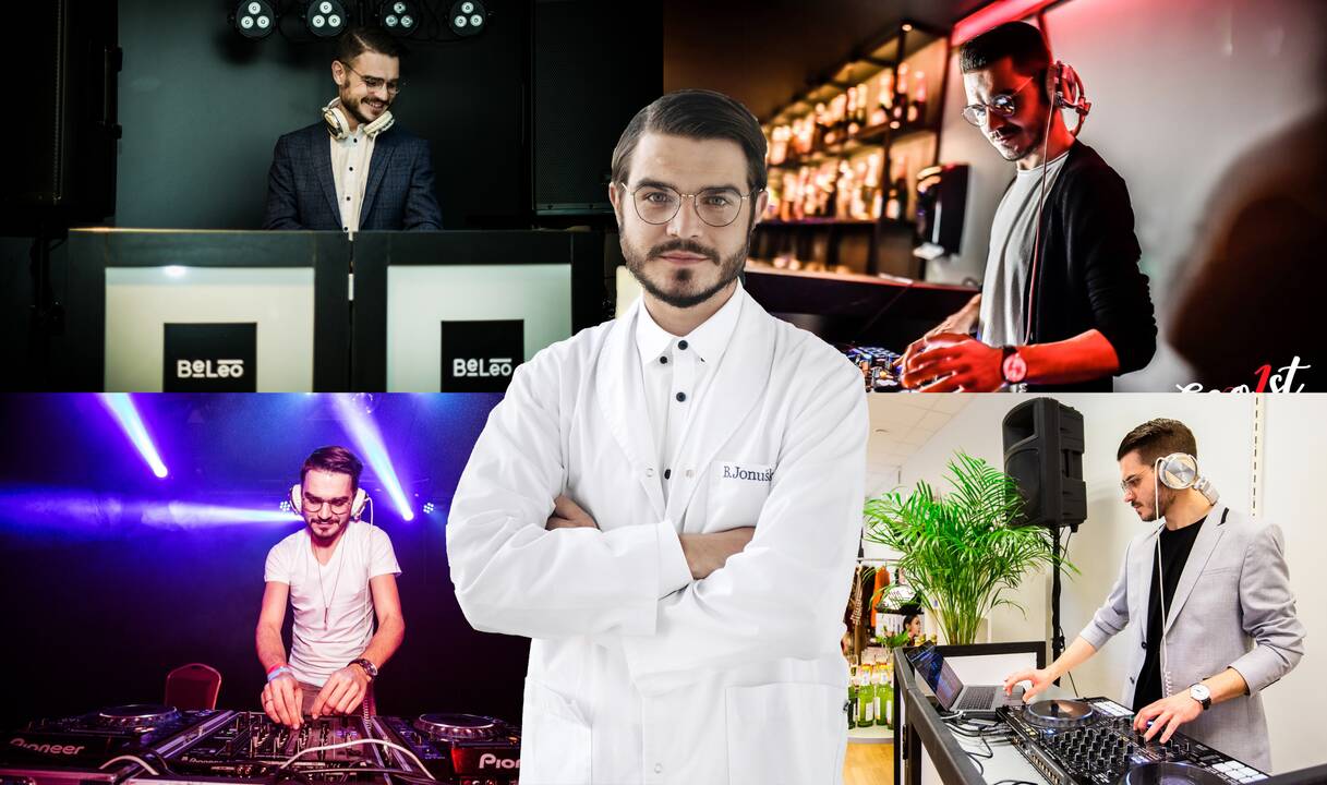 Aplinka: B.Jonuškos darbo vietoje – traumatologo kabinete – visada groja muzika, o kai kurie pacientai net paprašo pagarsinti.