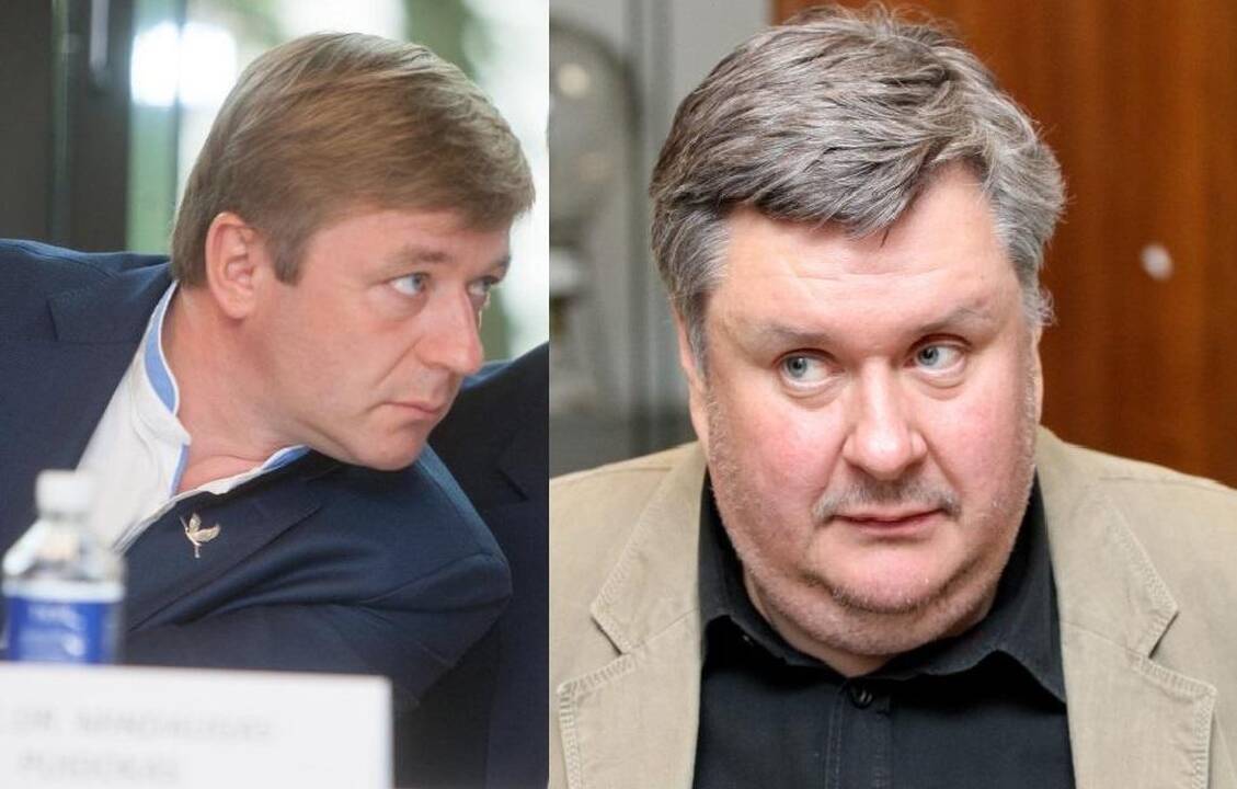 Ramūnas Karbauskis (kairėje) ir  Haroldas Mackevičius (dešinėje)