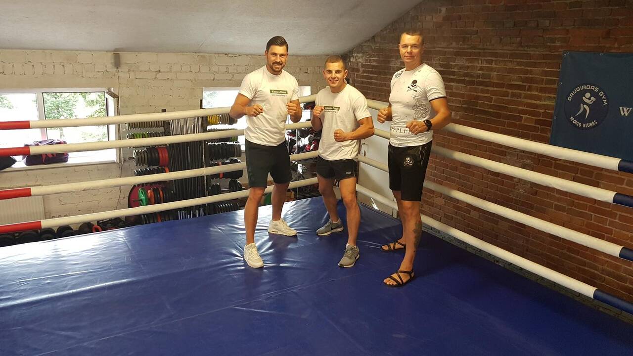 Ignas Barysas (viduryje) ir Daugirdas Šemiotas (kairėje)