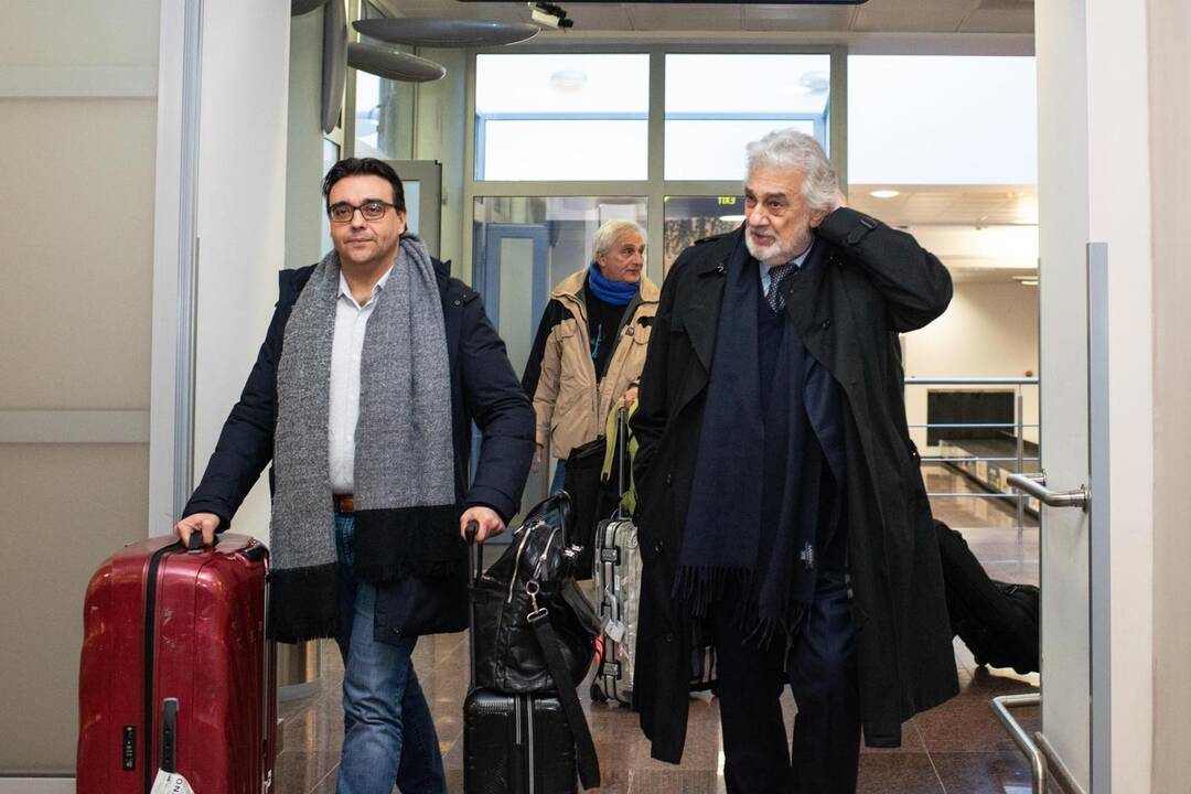 Operos karalius P. Domingo atvyko į Lietuvą