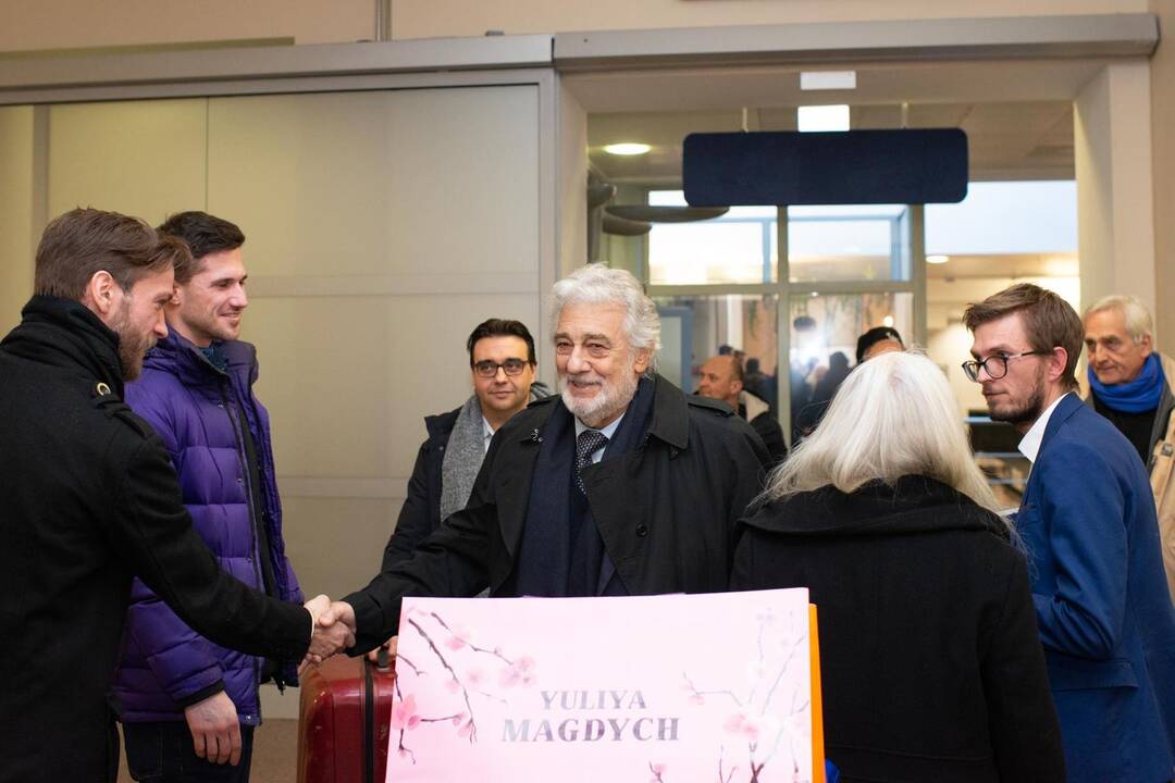 Operos karalius P. Domingo atvyko į Lietuvą