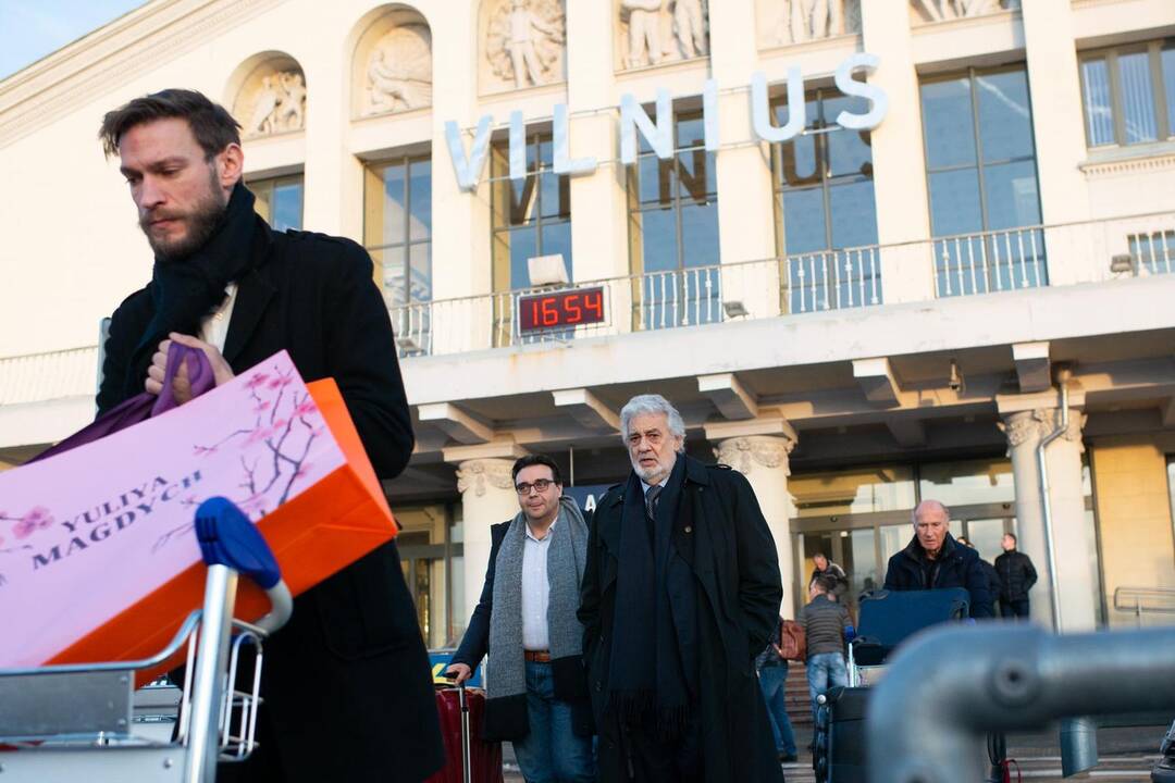 Operos karalius P. Domingo atvyko į Lietuvą