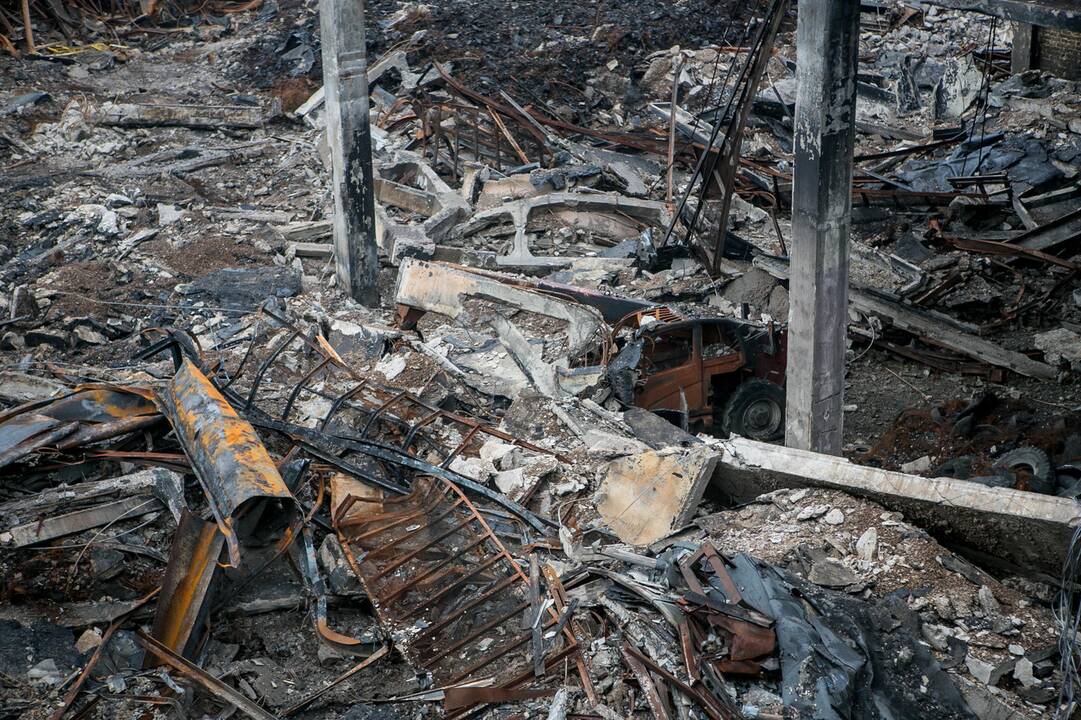 Gaisro nuniokota „Ekologistika“ praėjus dviem mėnesiams po nelaimės