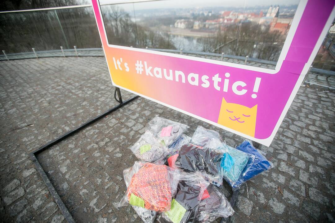 Romantiškai nusiteikę kauniečiai Aleksoto apžvalgos aikštelėje