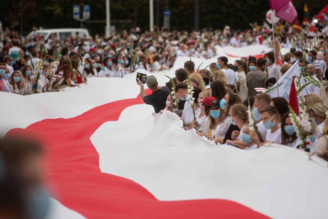 „Laisvės kelio“ dalyviai susirinko nuo Katedros aikštės iki Medininkų memorialo