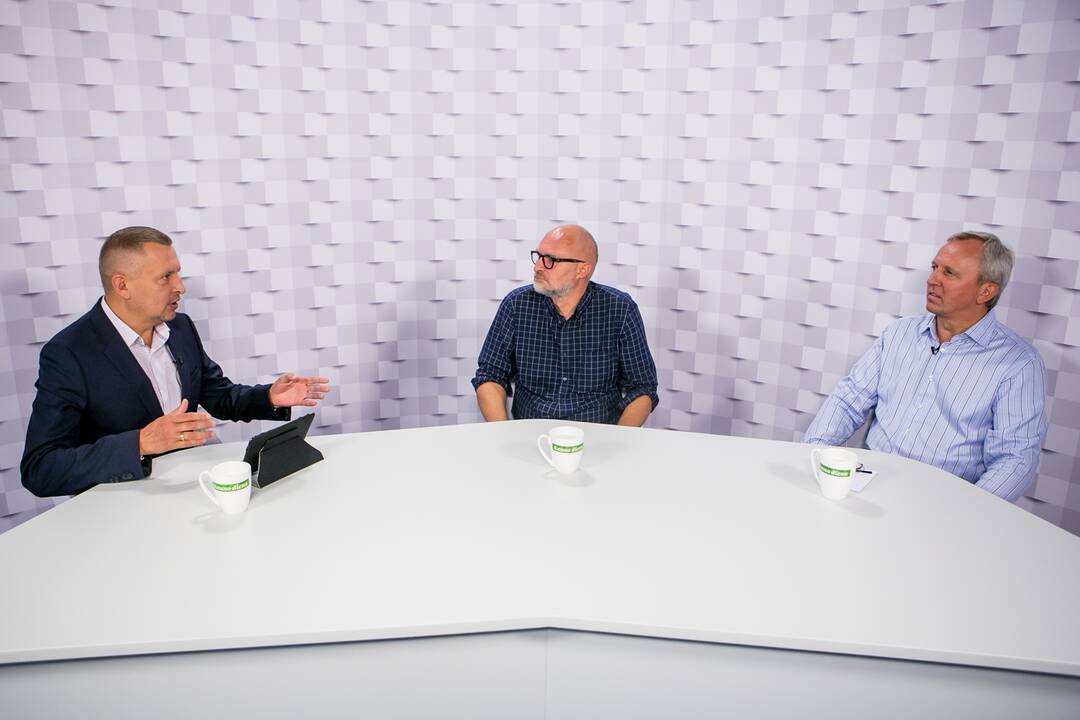 Gražvydas Muižys (iš kairės), Edgaras Klivis, Egidijus Stancikas