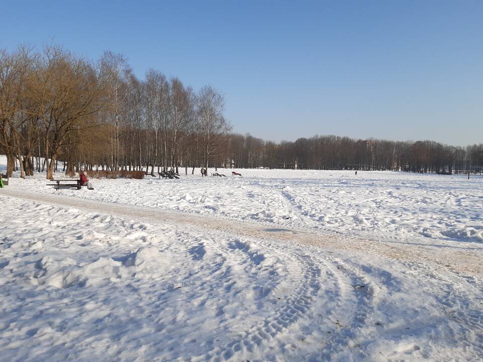 Saulėtos dienos išginė kauniečius į parkus
