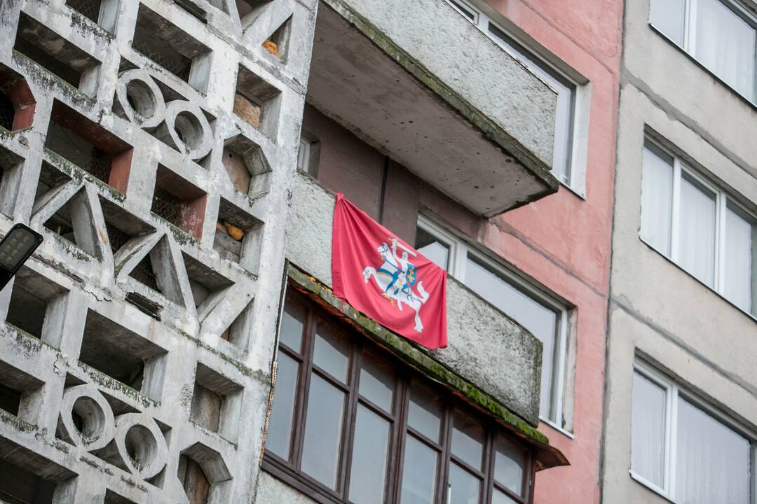 Gaisras Taikos prospekto daugiabutyje
