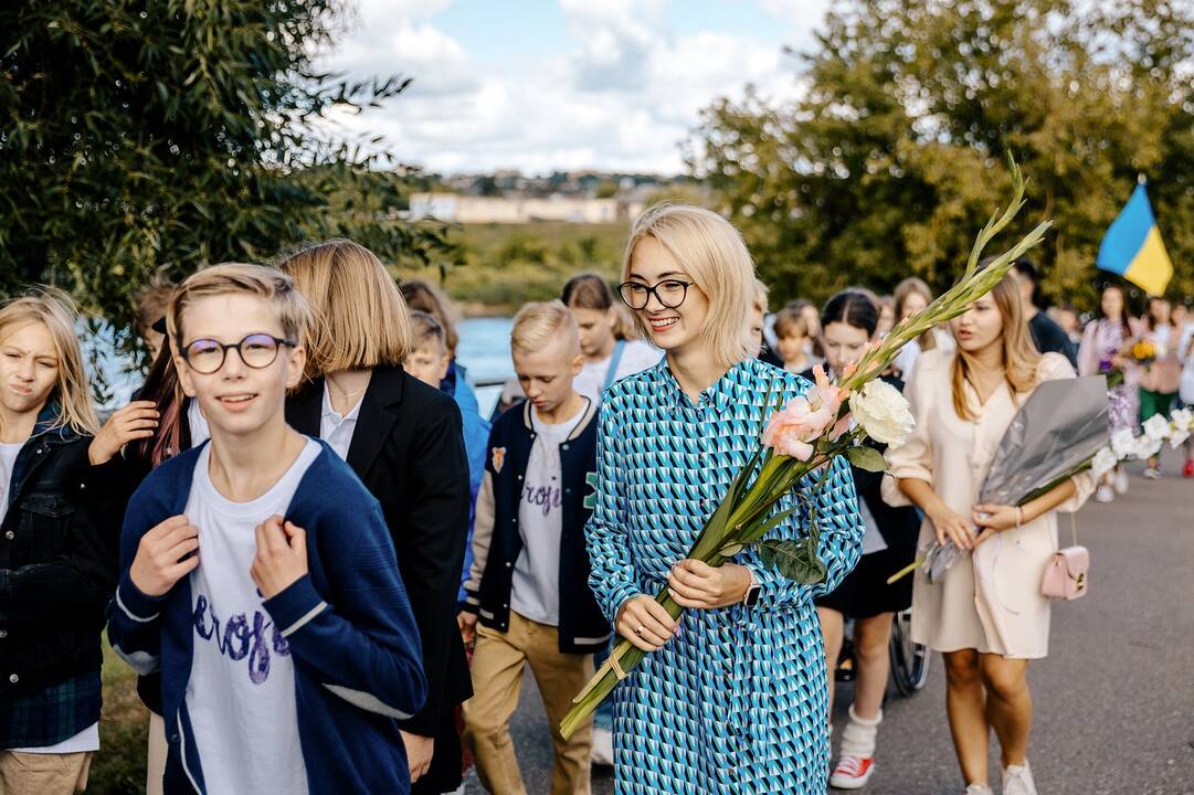 Komanda: Kauno „Herojaus“ mokykloje surengta ukrainiečių bendruomenės šventė.