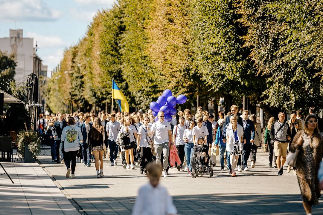 Komanda: Kauno „Herojaus“ mokykloje surengta ukrainiečių bendruomenės šventė.
