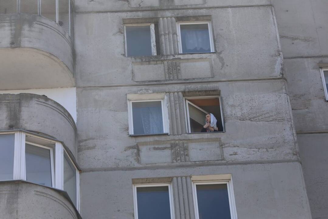 Gaisras Šilainių dvylikaaukštyje