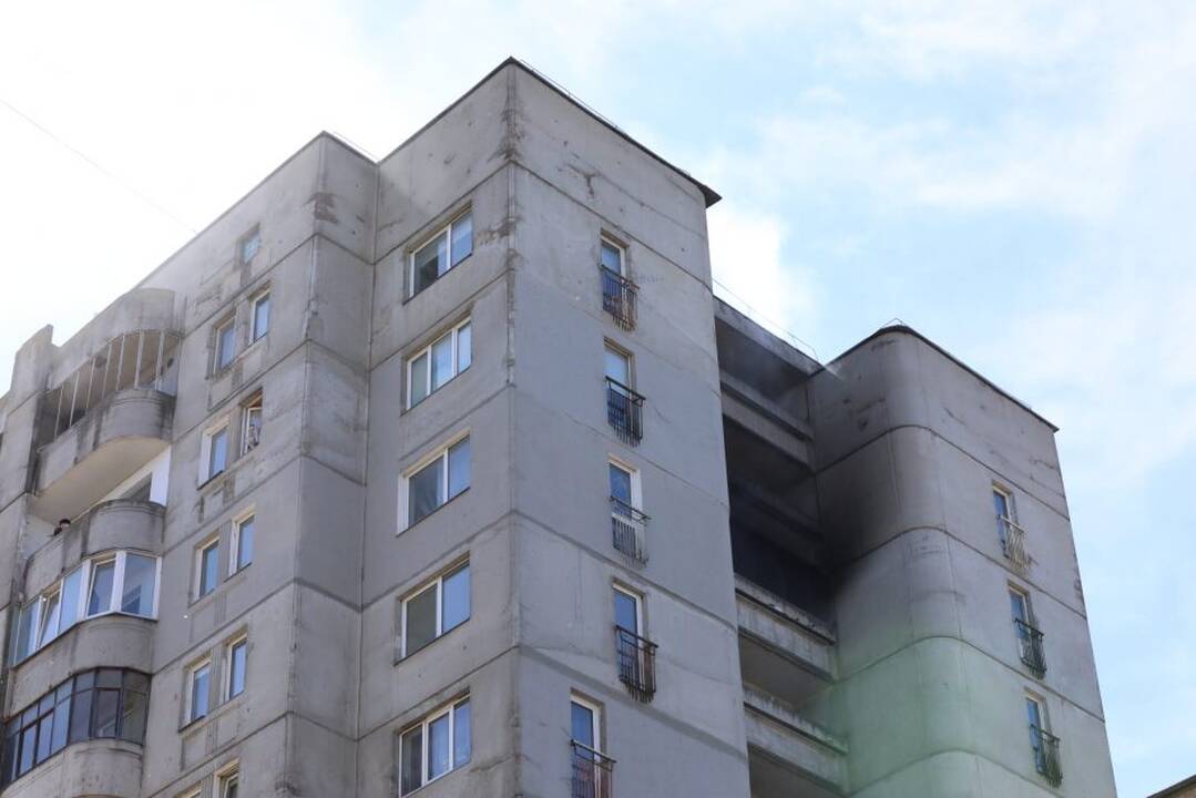 Gaisras Šilainių dvylikaaukštyje