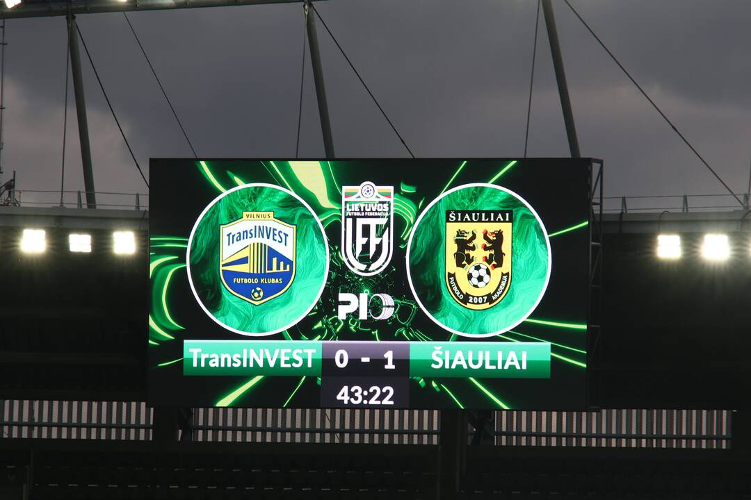 LFF taurės finalas: „TransInvest“ – „Šiauliai“ (2:1)