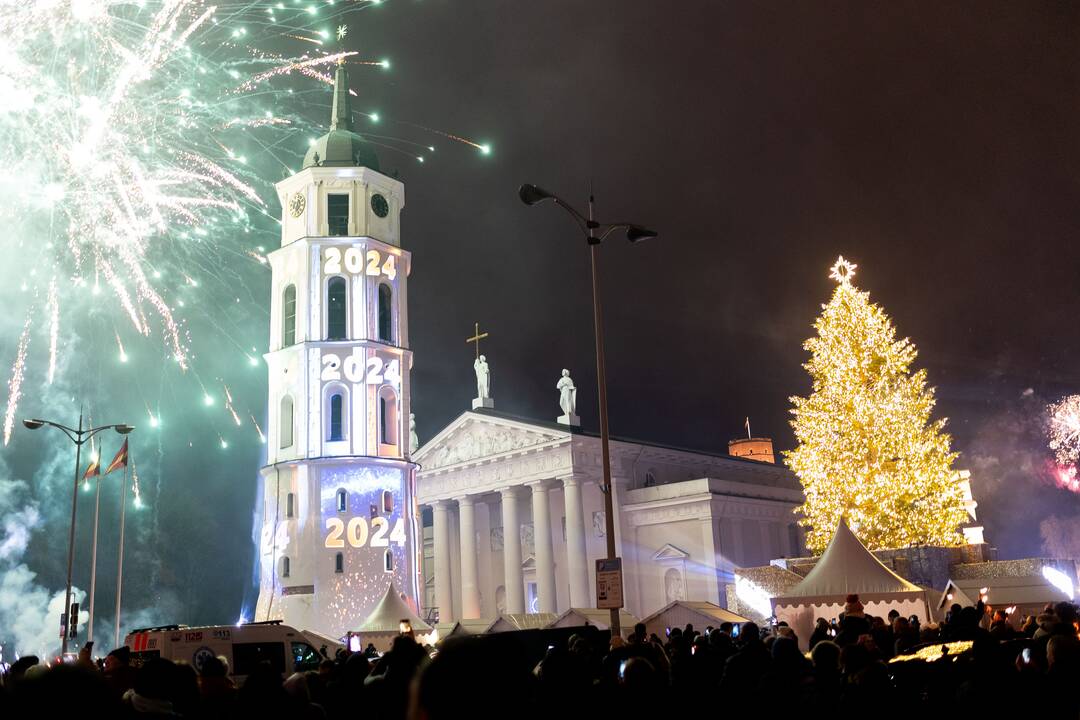 Vilnius sutiko 2024-uosius 