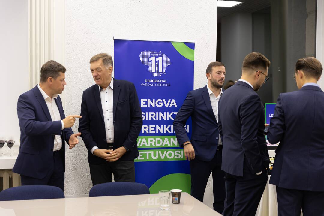 Seimo rinkimų antrasis turas: „Vardan Lietuvos“ štabas