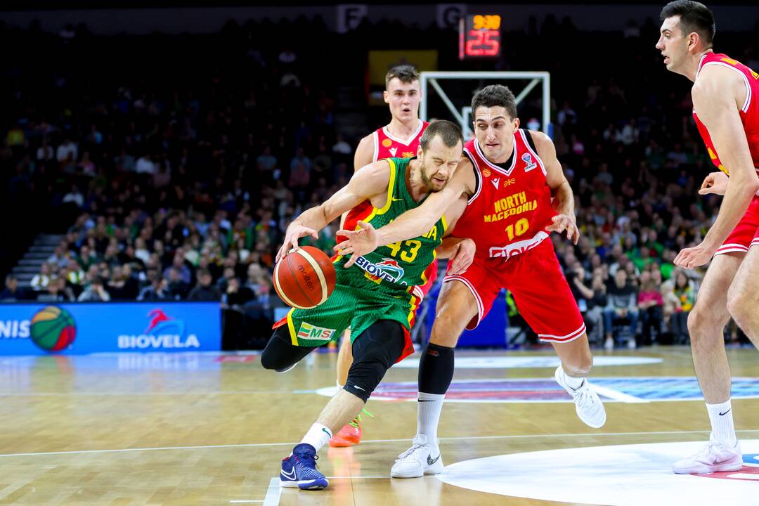 Europos krepšinio čempionato atranka: Lietuva – Šiaurės Makedonija (94:72)