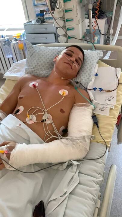 Troškimas: šiandien labiau už viską Andrius nori sustiprėti ir vėl pakilti ant kojų.