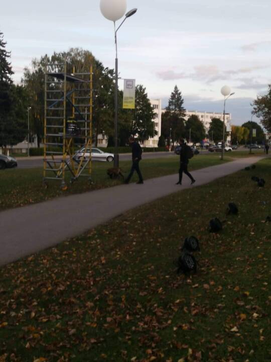 Būdas: festivalio įranga tvirtinta net ir prie jaunų medelių, juos žalojant.