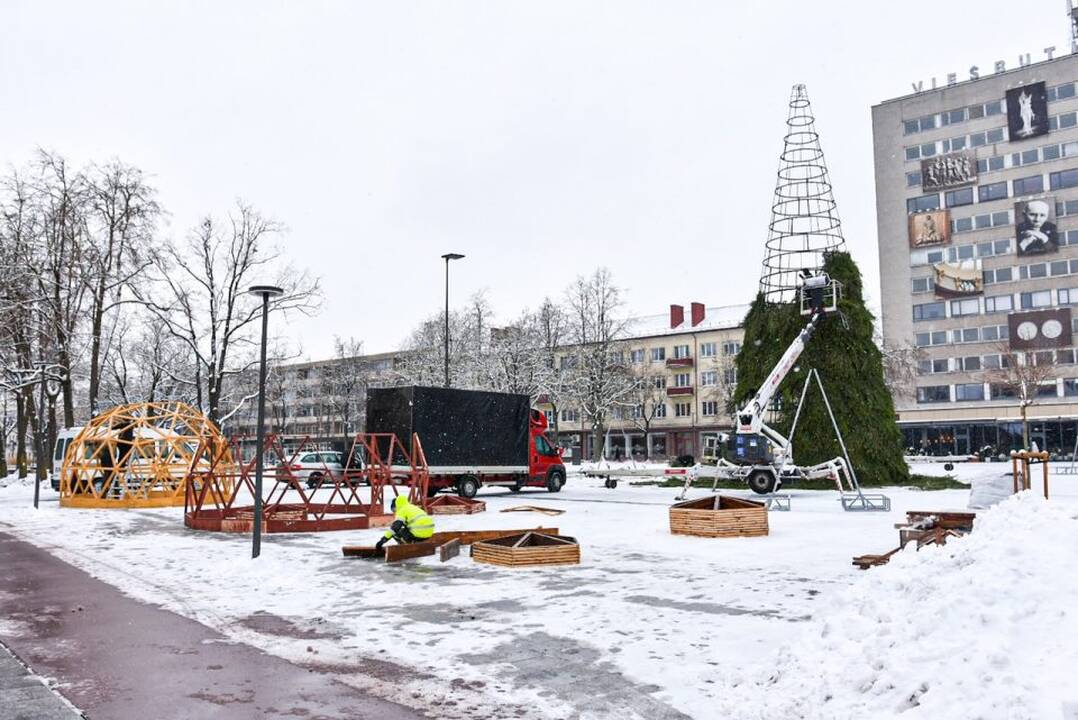 Panevėžiečiai nekantrauja: penktadienį bus įžiebta Kalėdų eglė