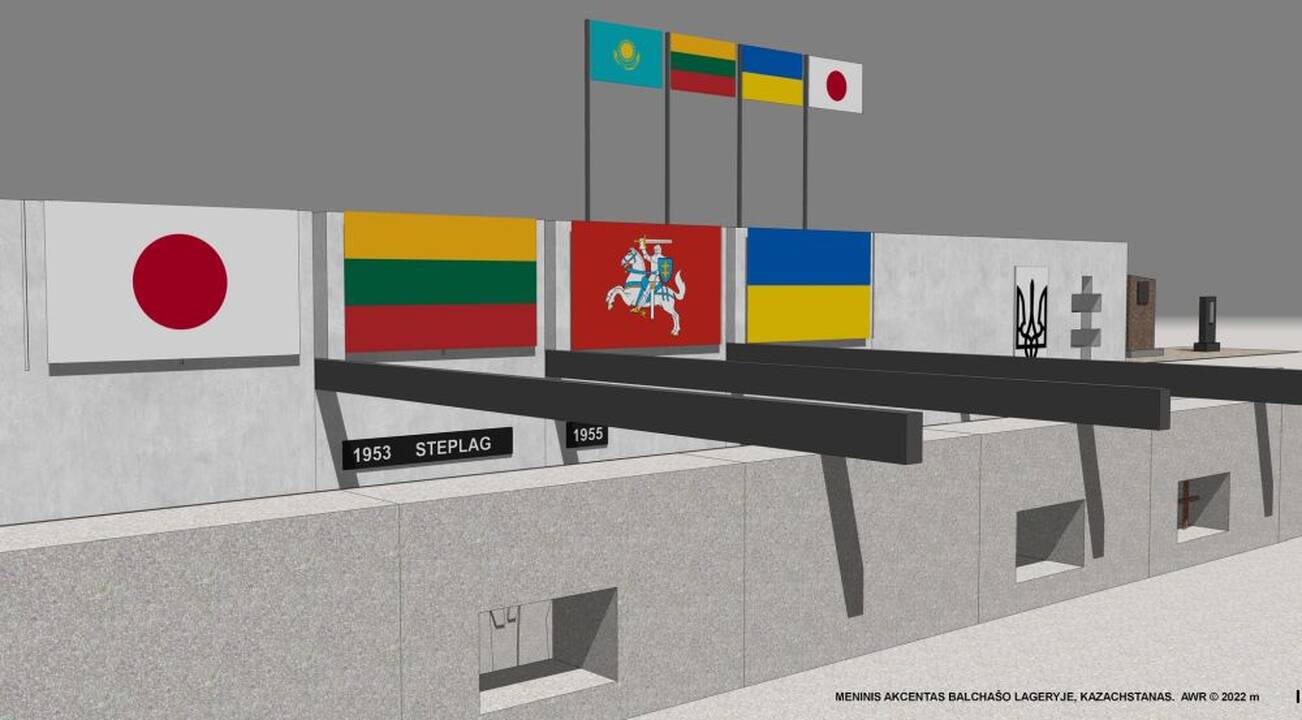 Kazachstane atidengiamas paminklas lageryje kalėjusiems lietuviams ir ukrainiečiams