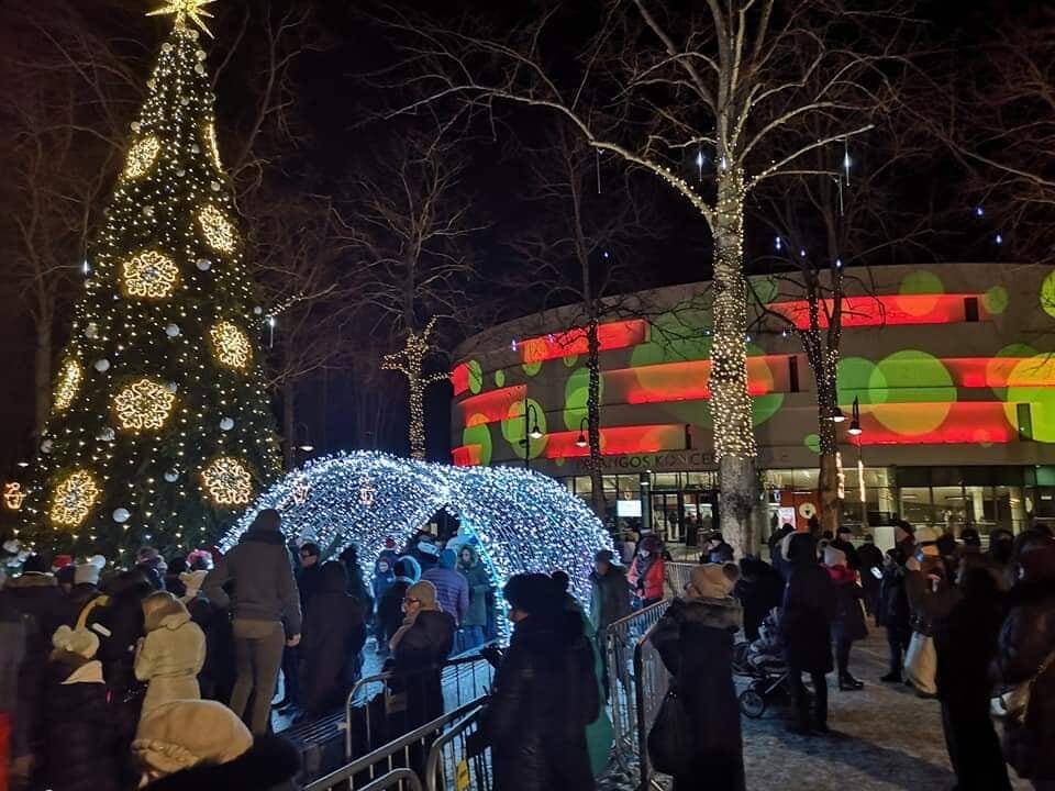 Palangoje įžiebta Kalėdų eglė