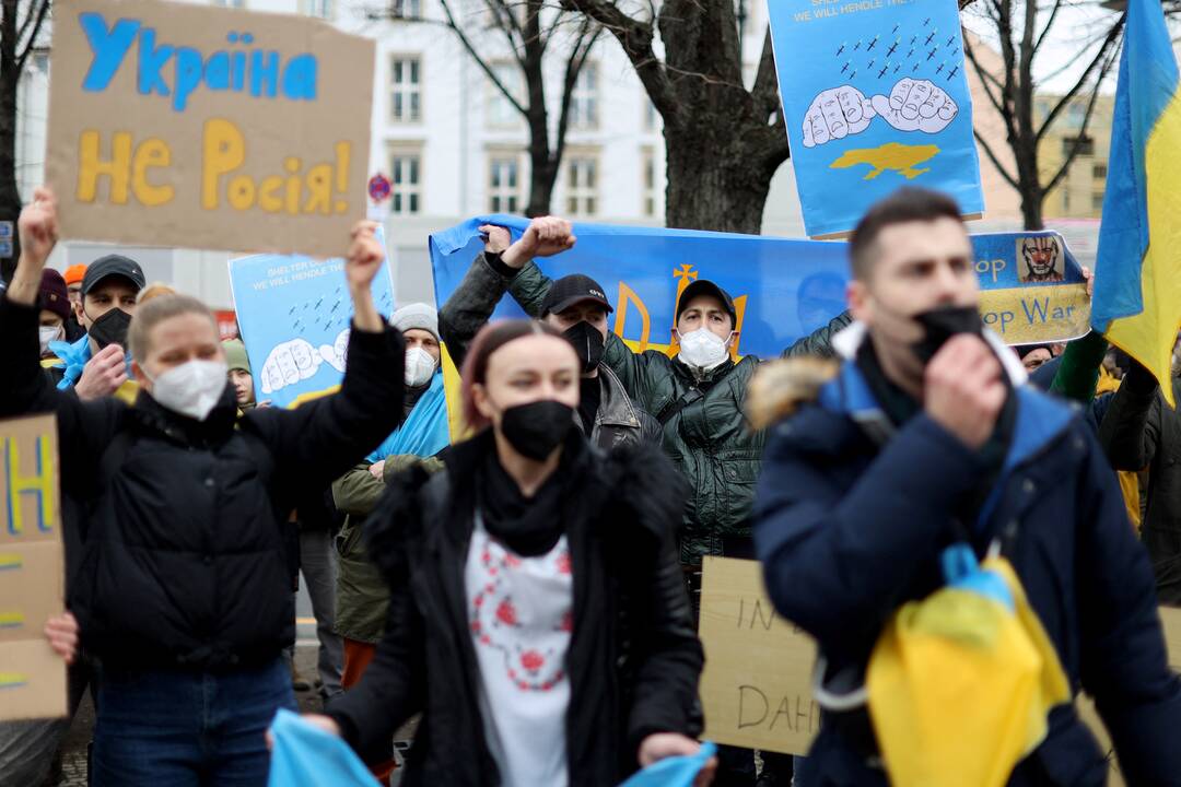 Berlyne – šimtatūkstantinė solidarumo akcija Ukrainai palaikyti