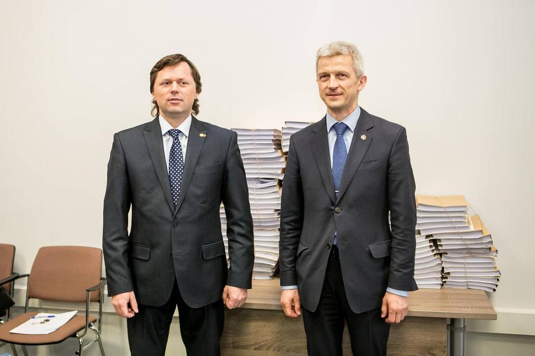 Darius Valkavičius (kairėje) ir Rolandas Urbonas (dešinėje)
