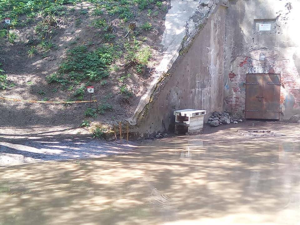 Užlieta Kauno tvirtovės parako sandėlių teritorija