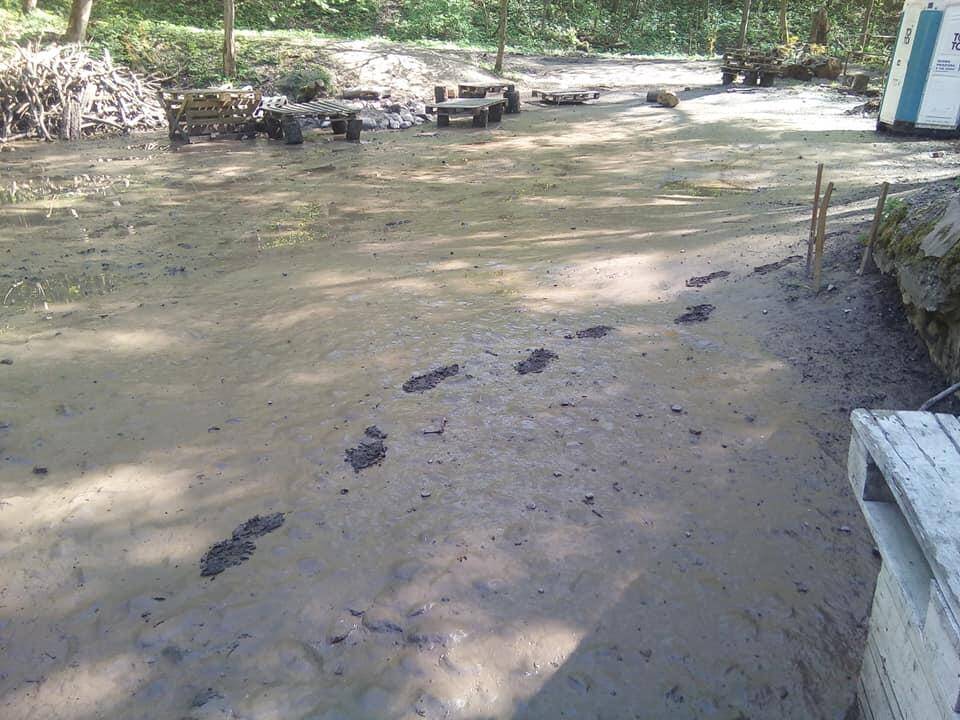 Užlieta Kauno tvirtovės parako sandėlių teritorija
