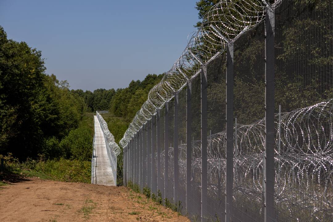 Pasienyje su Baltarusija apgręžta devyniolika neteisėtų migrantų