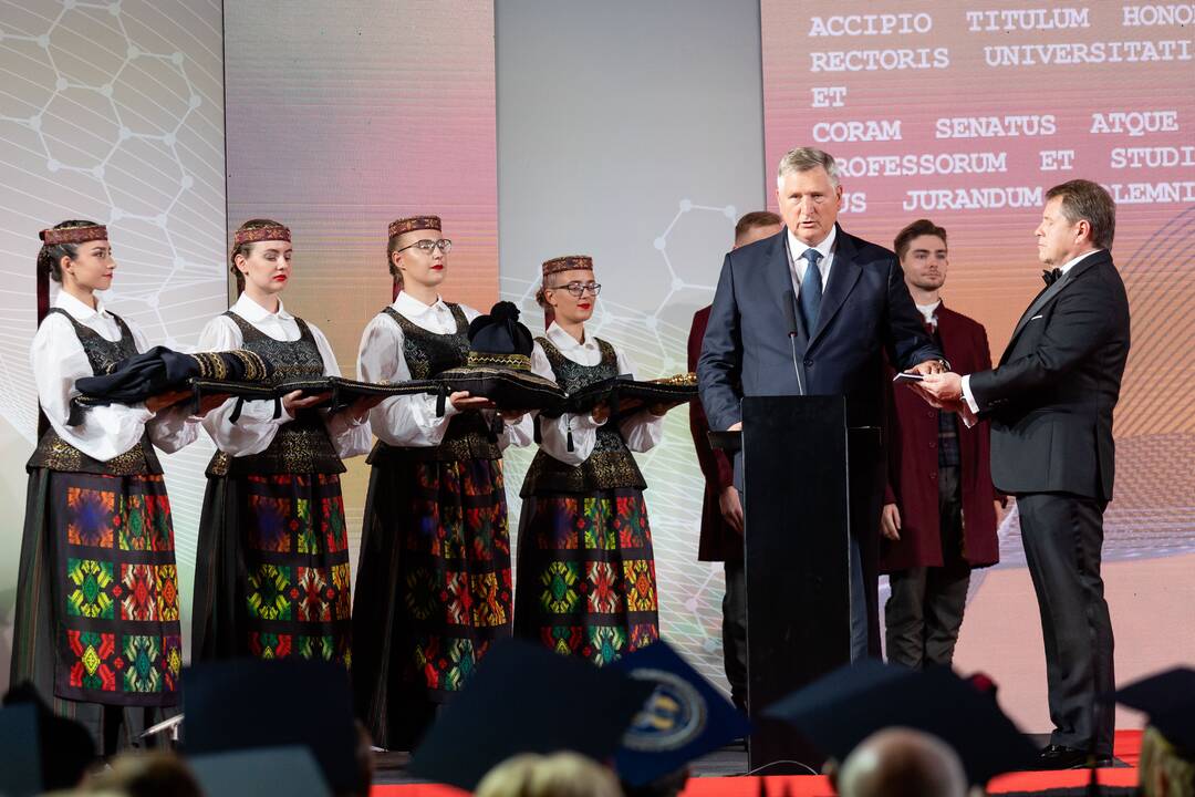 LSMU rektoriaus prof. Rimanto Benečio inauguracijos iškilmės