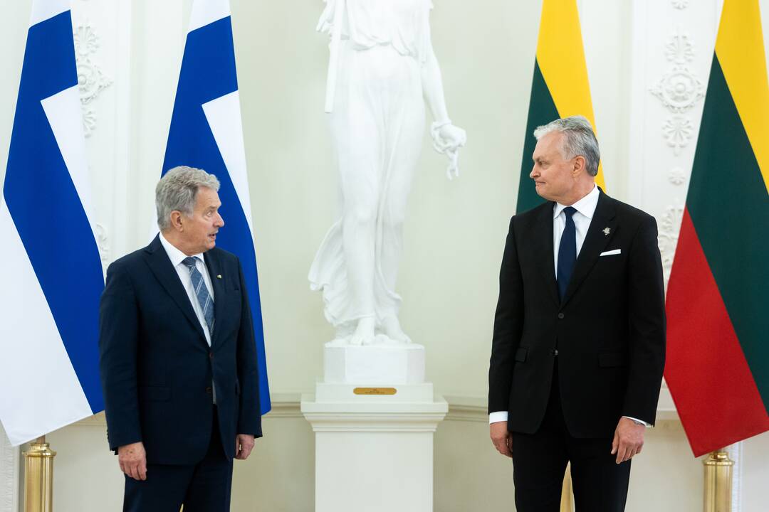 Oficialus Suomijos prezidento S. Niinisto sutikimas prezidentūroje