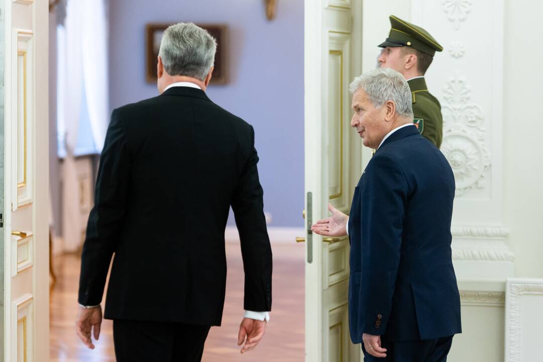 Oficialus Suomijos prezidento S. Niinisto sutikimas prezidentūroje