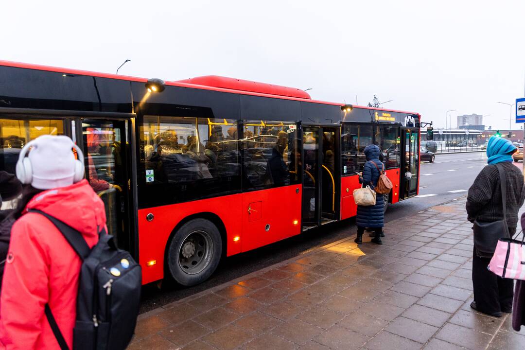 Vilniuje – viešojo transporto vairuotojų streikas