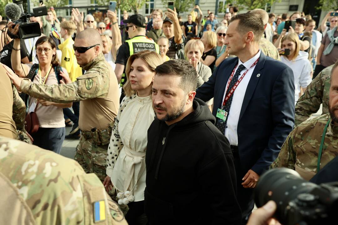 V. Zelenskio kalba Lukiškių aikštėje