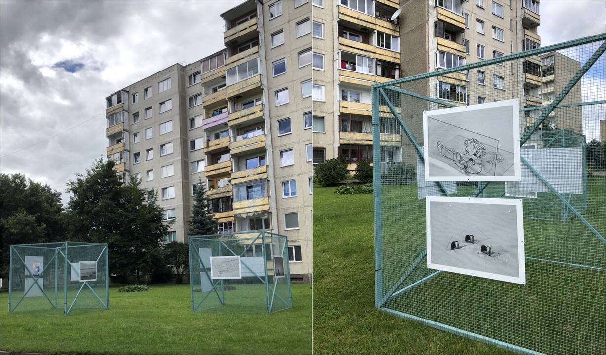 Įspūdis: Petrašiūnų daugiabučio kieme eksponuota vitražinė piešinių ir fotografijų paroda leido pajusti jūrą savo širdyje.