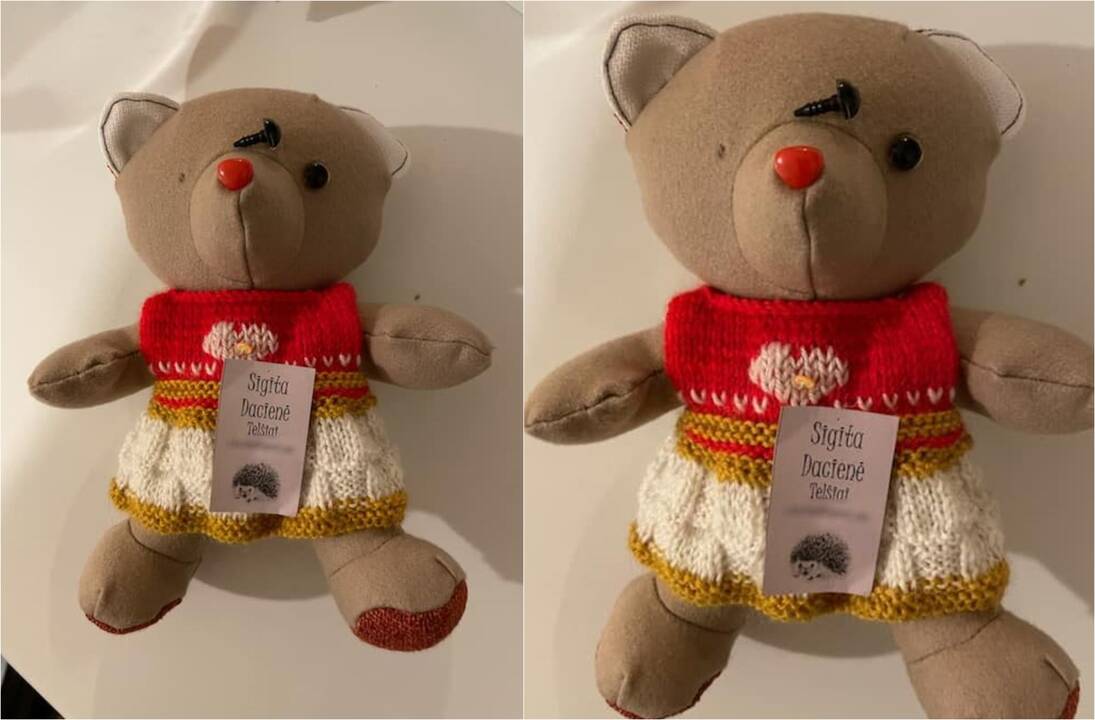 Situacija: viena mama pasipiktino, kad žaidžiant mažylei iš padovanoto meškiuko iškrito aštri akytė.