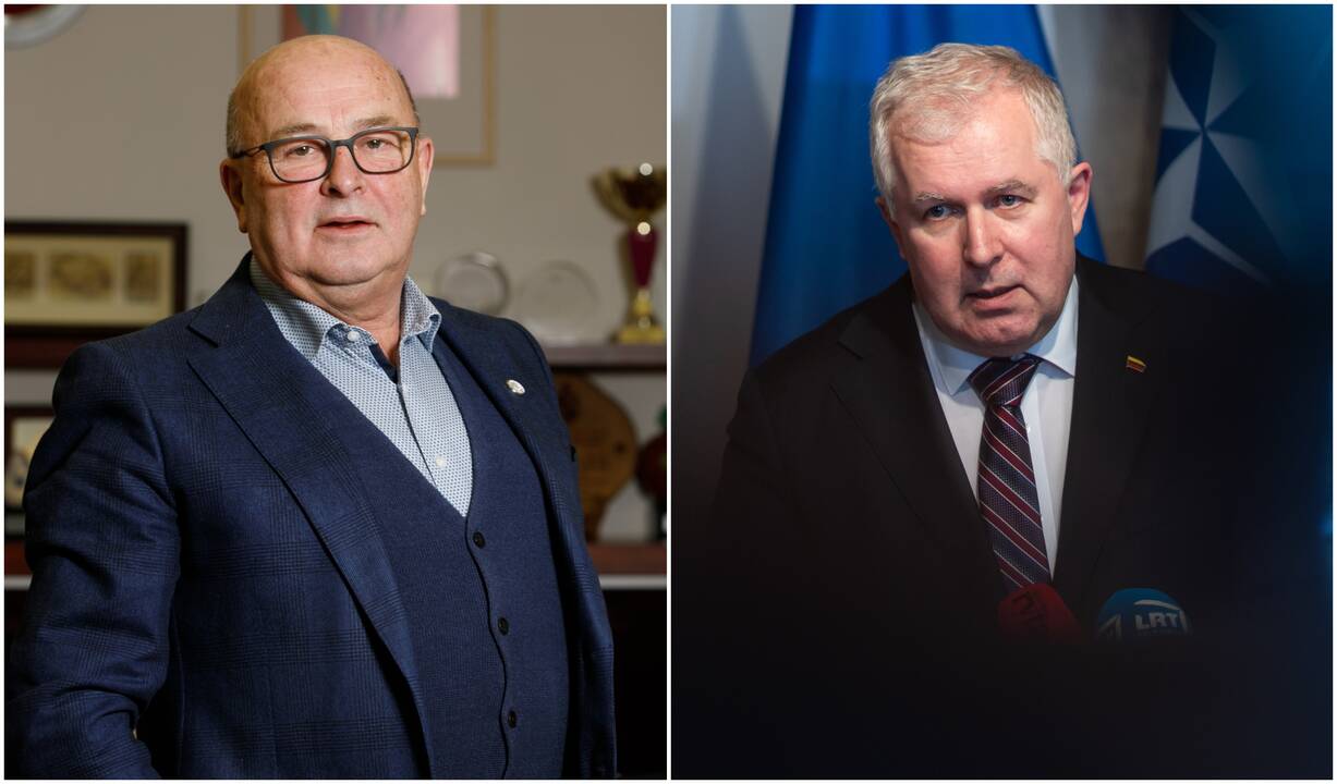 Visvaldas Matijošaitis (kairėje) ir Arvydas Anušauskas (dešinėje)