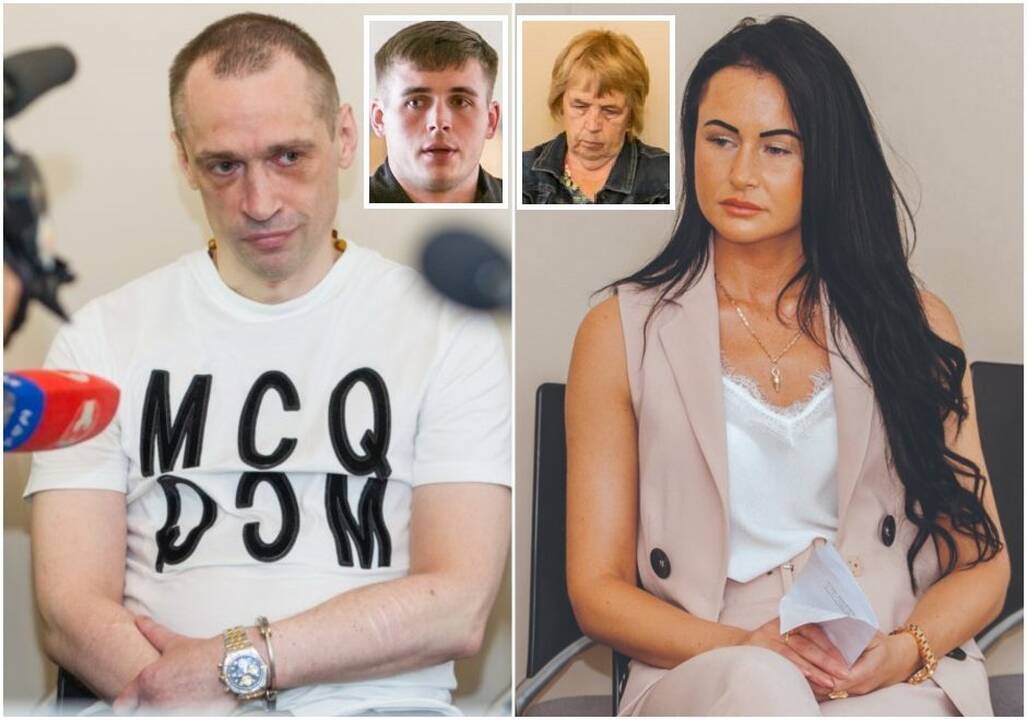Mindaugas Mažeika ir Eugenijus Brazinskas (kairėje), Nijolė Agnietė Mažeikienė ir Sandra Baliulevičiūtė (dešinėje)