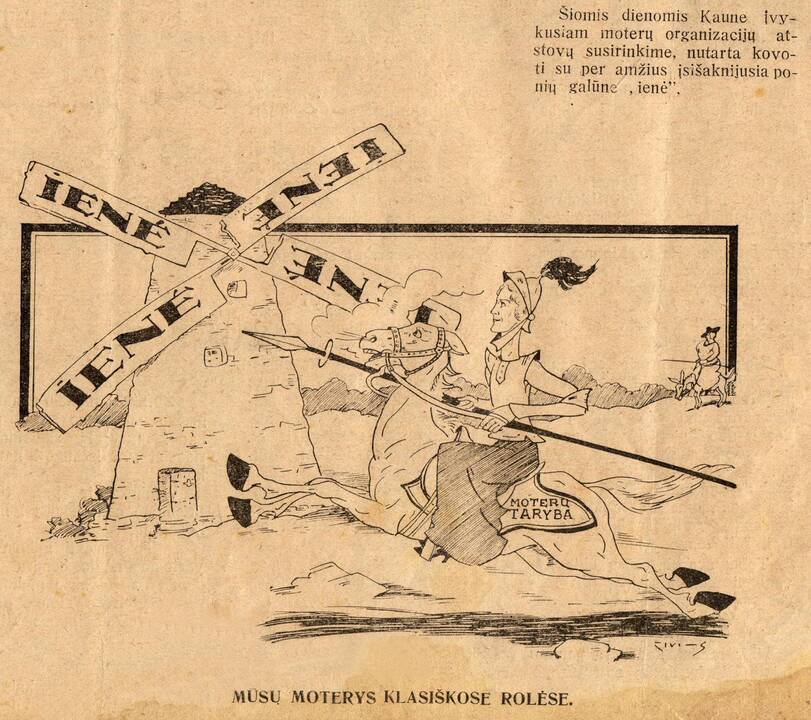 Aktualija: kauliukais, kuriais galima laimėti burmistro vietą, žaidžia – L.Kagano karikatūroje atpažįstamas Jonas Vileišis, Petras Aravičius, Stasys Digrys ir Leiba Chodosas.