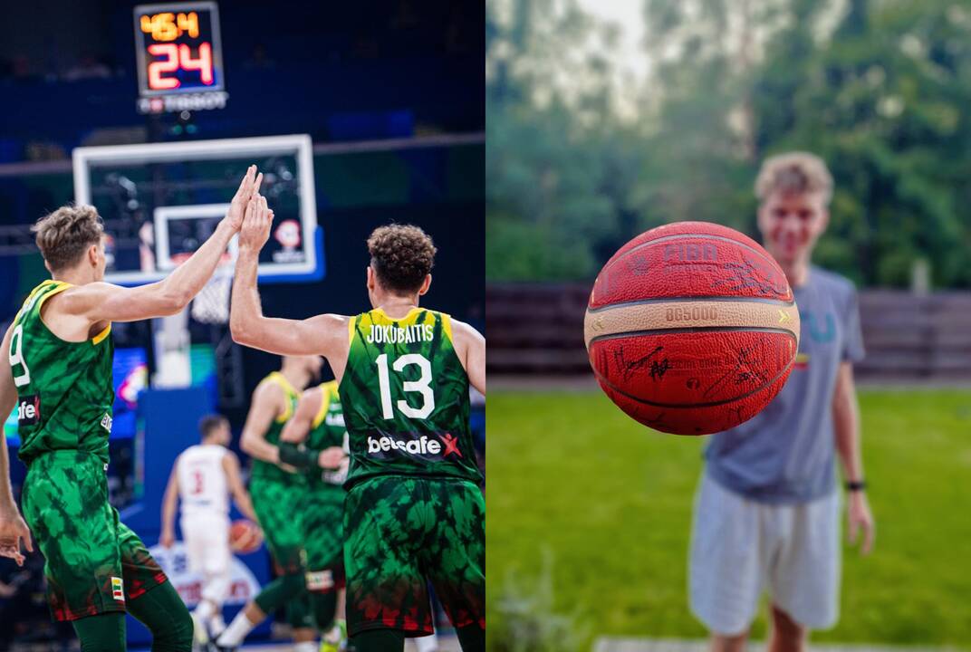 M. Kuzminskas buria fanus paramai Ukrainai: aukcione – kamuolys su visų žaidėjų parašais