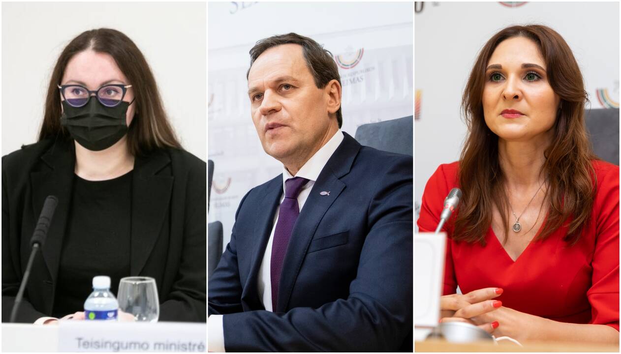 Evelina Dobrovolska (iš kairės), Valdemaras Tomaševskis, Beata Petkevič