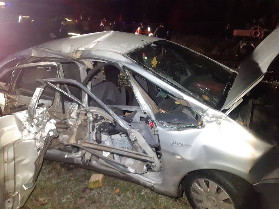 Nelaimė Panevėžyje: traukinys taranavo girto vyro vairuotą „Citroen“